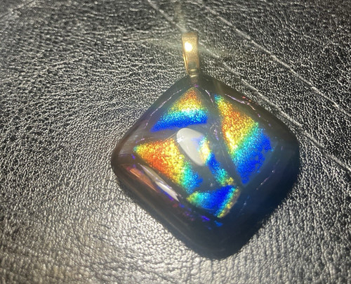 DICHROIC FUSED GLASS PENDANT (61)