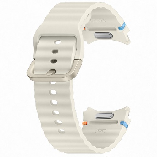 Samsung Galaxy Watch 7 Sport Band (M/L), Cream Color, Durable/Resistant Strap - Picture 4 of 4