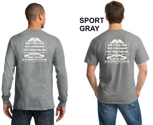 2nd Amendment Dont Fear Guns Fear A Government That Fears Your Guns Mens T Shirt - Picture 7 of 11