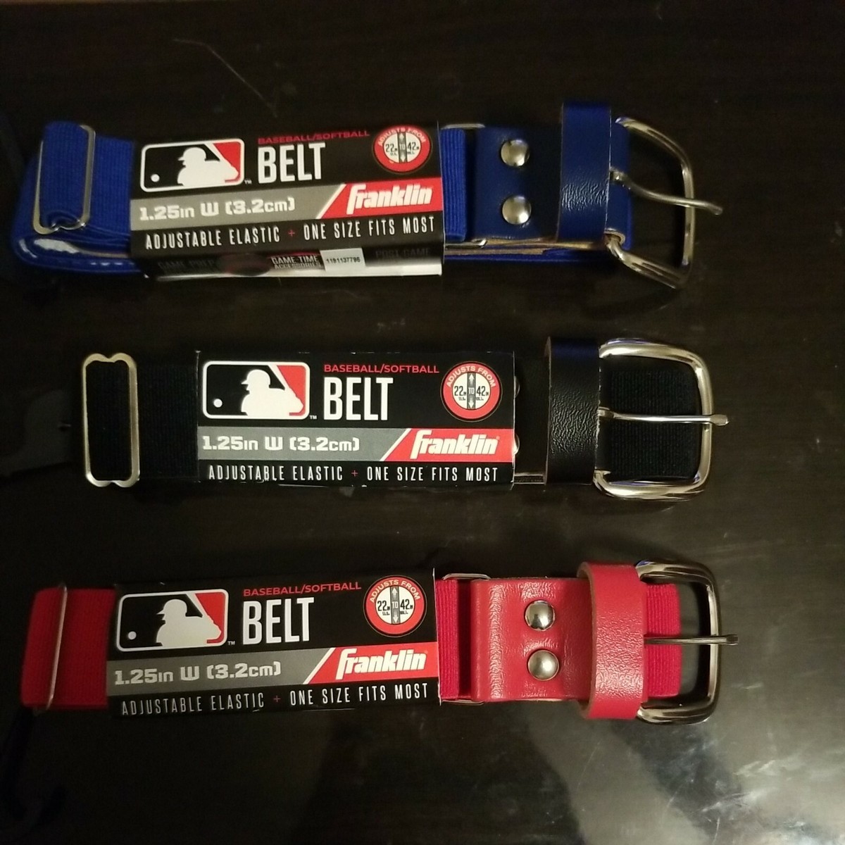 Franklin Sports Ceinture de baseball MLB de 3,2 cm