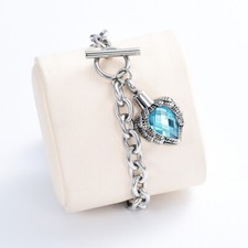 Urn Bracelet for Ashes Heart Locket Cremation Bracelet Ashes Holder Bangle Gift