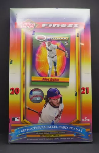 2021 Topps Finest Flashbacks Baseball Hobby Box Factory Sealed Brand New