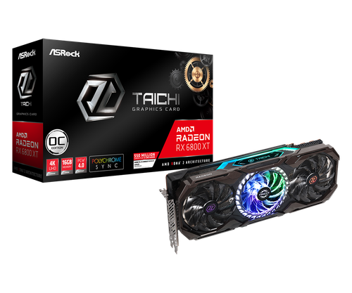 ASRock Radeon RX 6800 XT Taichi X OC 16GB GDDR6 Graphics Card
