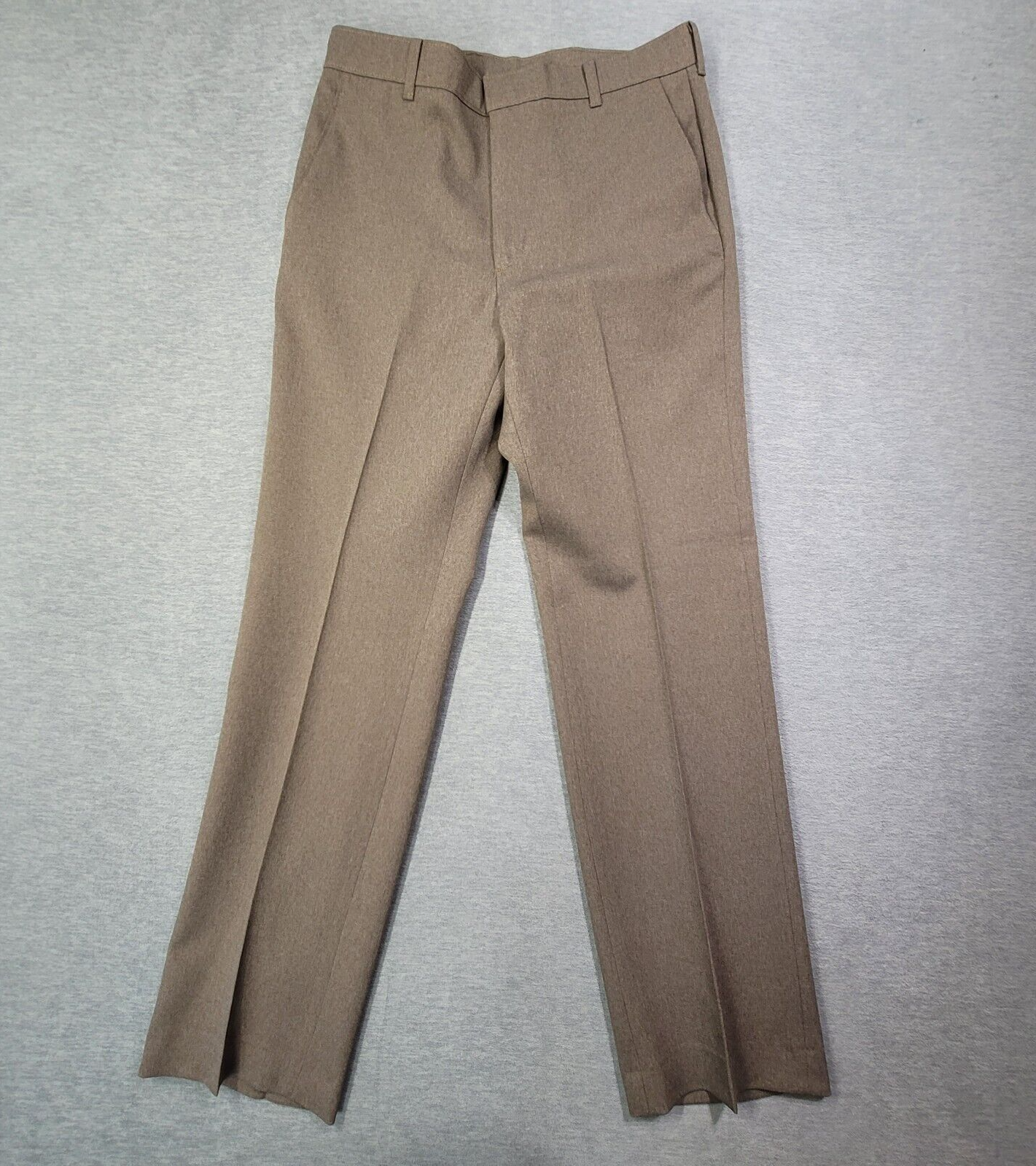 Levis Pants Mens 32x33 Brown Action Slacks Talon Straight Leg Flat Front Vintage