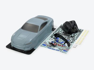 Tamiya 47485 Ford Mustang GT4 Karosserieteile Set (korsa grau/lackiert) TT01/TT02