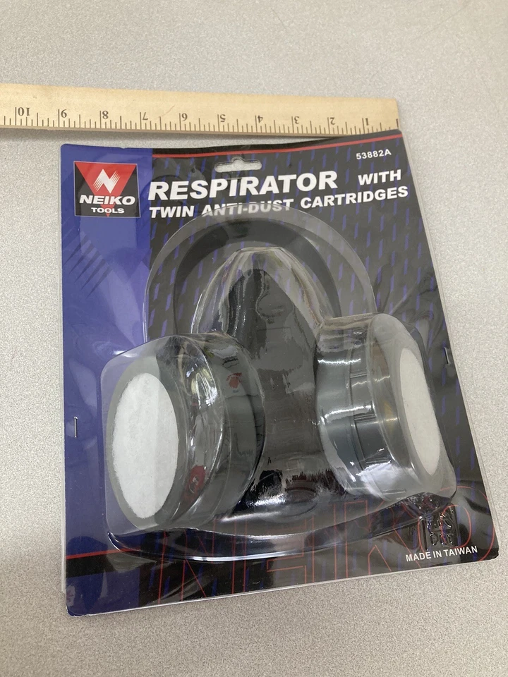 Respirador Neiko con cartuchos dobles Foto 2 de 3