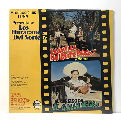 NEW LOS HURACANES DEL NORTE Gavilla Del Burro Prieto LP STILL SEALED NORTEÑO
