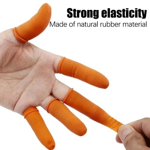 100 PIEZAS Látex Cunas para Dedos Protector de Dedos Cubierta para Dedos Guantes Antideslizantes - Imagen 7 de 13