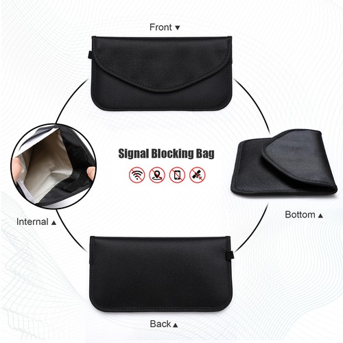 Lot Faraday Bag RFID Signal Blocking Shielding Pouch Cell Phone Wallet Blocker - 第 12/16 張圖片