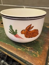 villeroy & boch 3.5" bowl Easter rabbit carrot naif small town 1748 design bowl