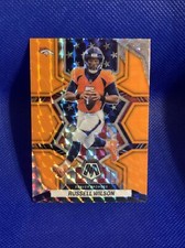 Russell Wilson 2022 Panini Mosiac Football  Orange Prizm  Card # 257