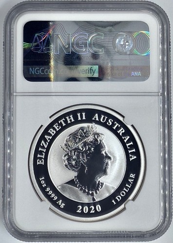 2020 P Australia Double Pixiu Imperial Lions Silver Coin NGC MS 70 First Release - 第 2/2 張圖片