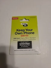 Straight Talk Sim Card  CDMA Only, Keep Your Own Phone BYOP New 