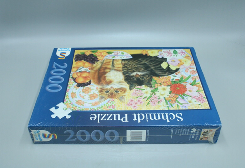 🧩NEU: Zwei Katzen Cats altes Puzzle 2000 Teile Schmidt ++ jigsaw rar🧩 - Bild 5 von 8