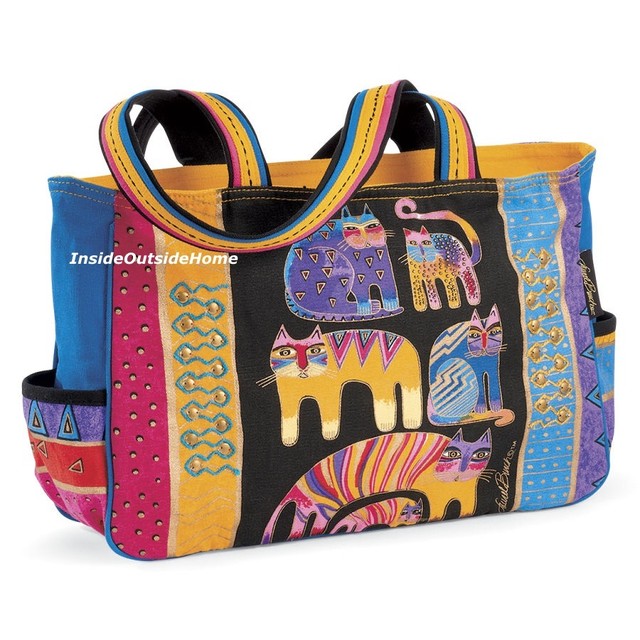 laurel burch large tote bag
