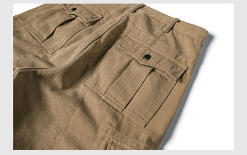 NON STOCK Men Military M64 Khaki Cargo Pants Motorcycle Riding Breeches Trousers - Picture 9 of 18