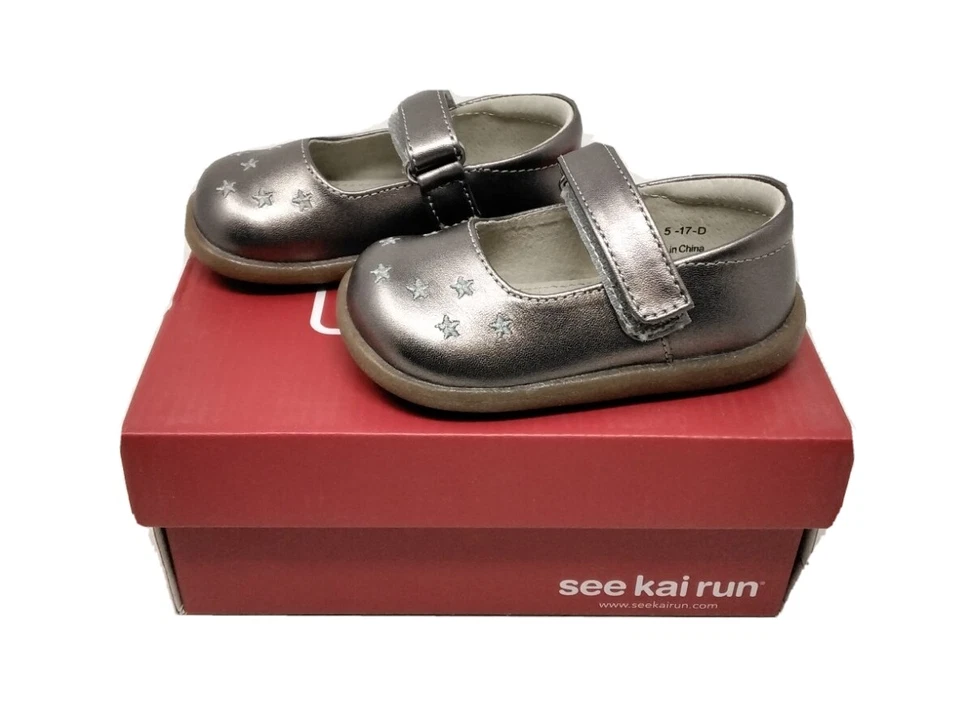 See Kai Run Mary Jane Harriett Baby Girl Size 4.5 Dress Mary Janes Gold  - Image 3 of 3