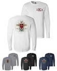 Pi Kappa Alpha Fraternity Bella+Canvas Long Sleeve Shirt PIKE Crest - NEW