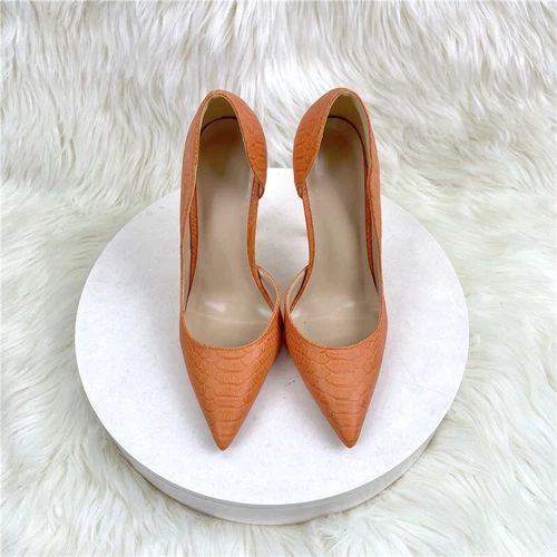 Elegantes Zapatos para Mujer Sin Cordones Damas Tacón Alto Punta Punta Punta Tacones de aguja Zapatos de Noche - Imagen 4 de 14