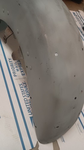 Original Harley Davidson Panhead Shovelhead Front Fender - Picture 3 of 19