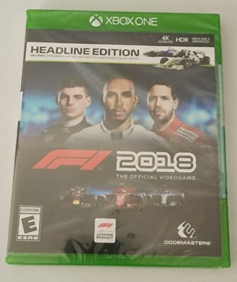 F1 2018 Headline Edition Xbox One The Official VideoGame Sealed!