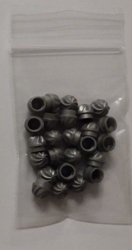 New 1x1 Round Plate w/ Vertical Swirl— #15470 — 25 Pieces — Custom & Compatible - Picture 13 of 24