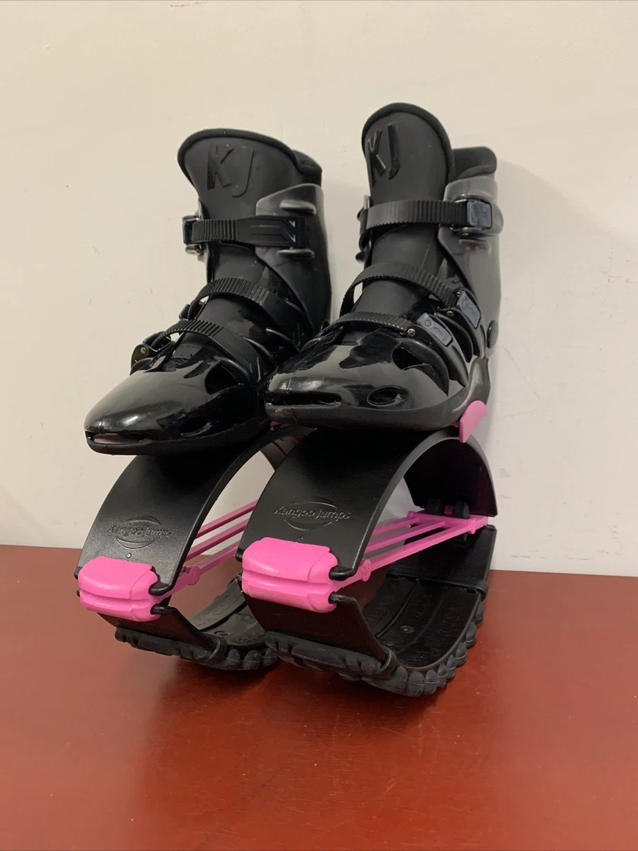 Kangoo Jumps KJ XR3 SE Exercise Jump Boots Size M Black/ Pink Medium  X-Rebound