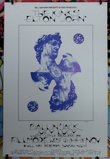 The KinkS ELton John BG256 BiLL Graham FiLLmore 1970 Poster