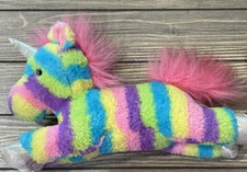 Aurora Rainbow 12" Unicorn Bright Stuffed Animal Plush Toy 