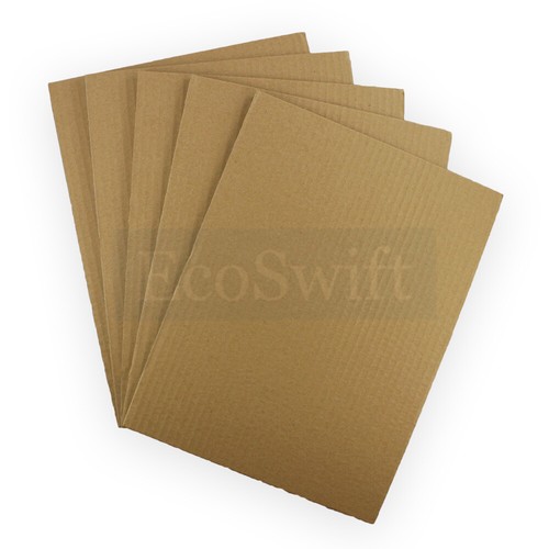 15 9x12 EcoSwift Corrugated Cardboard Pad Filler Inserts Sheet 1/8" Thick 9 x 12 - Picture 3 of 6