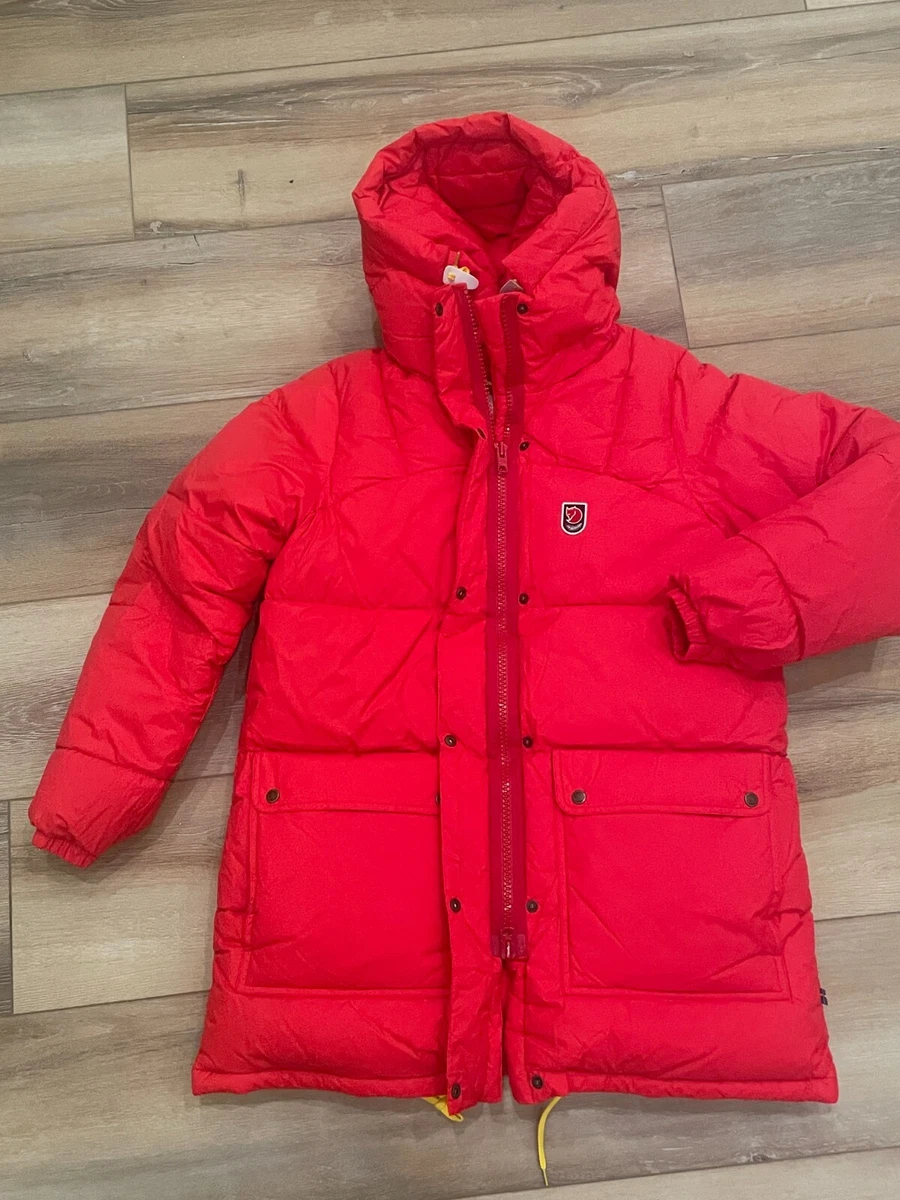 Womens red down best sale parka