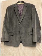 Ralph Lauren Chaps Brown Blazer Corduroy Sport Coat Mens 50R Elbow Patches