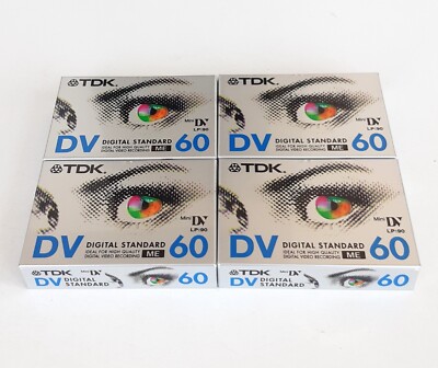 Mini DV TDK Video Cassettes - 2 Virgins Sealed - 2 Camcorders Cassettes MAR