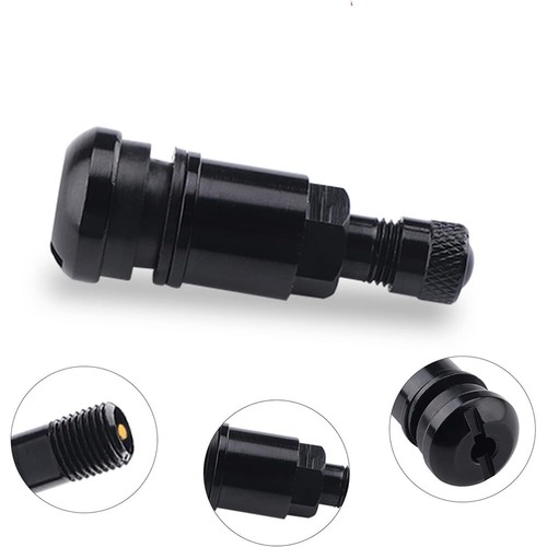 Felgenventile für Audi Alufelgen 4 Stück Ventil Felgen Reifen Schwarz Metall Neu - Picture 3 of 11
