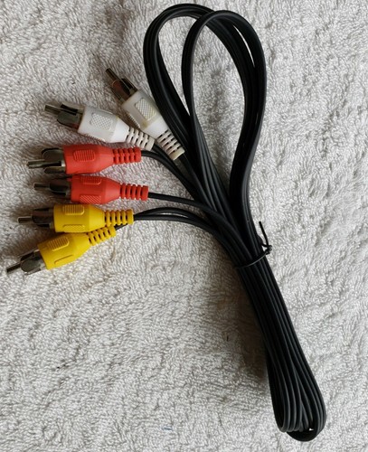 M/M 3 X 3 AV AUDIO VIDEO CABLE FOR DVD VCR TV SILVER ( NEW ) - Picture 5 of 5