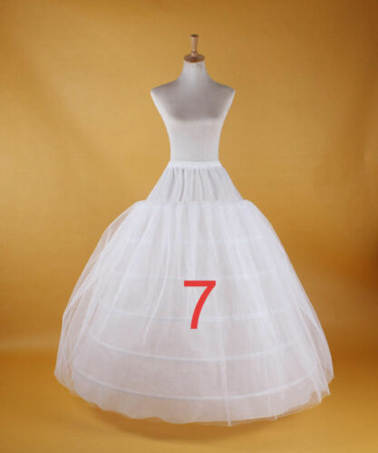 Petticoat Unterrock Kleid Unterkleid Reifrock Ringe Brautkleid Weiß G1 - Bild 26 von 34