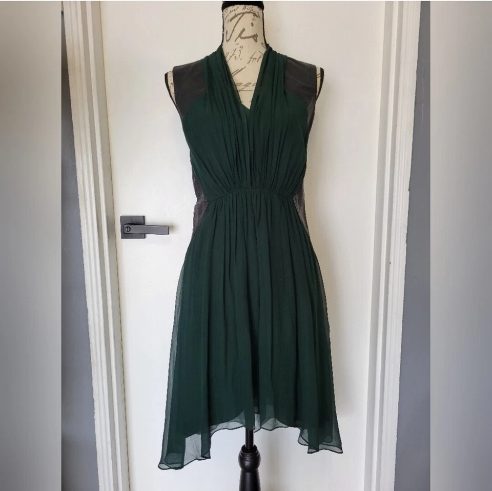 Vestido Haute Hippie de Seda y Piel de Cordero Talla S Foto 3 de 4