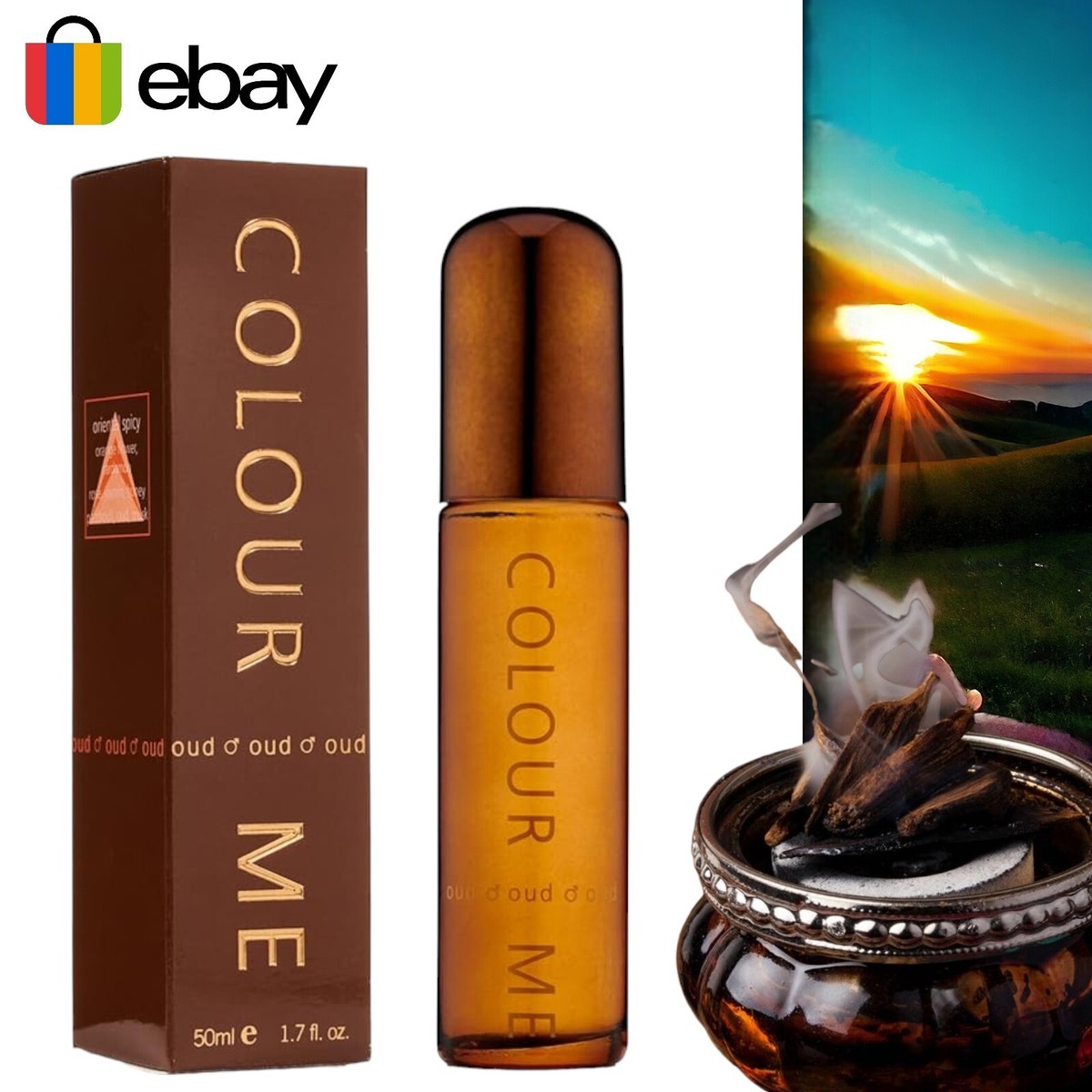 Milton Lloyd Colour Me Oud EDT Spray for Men, 50 ml Homme