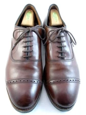 NEW Allen Edmonds "FIFTH AVENUE" CapToe Oxfords 7 EEE Dark Chili DAINITE (251N)