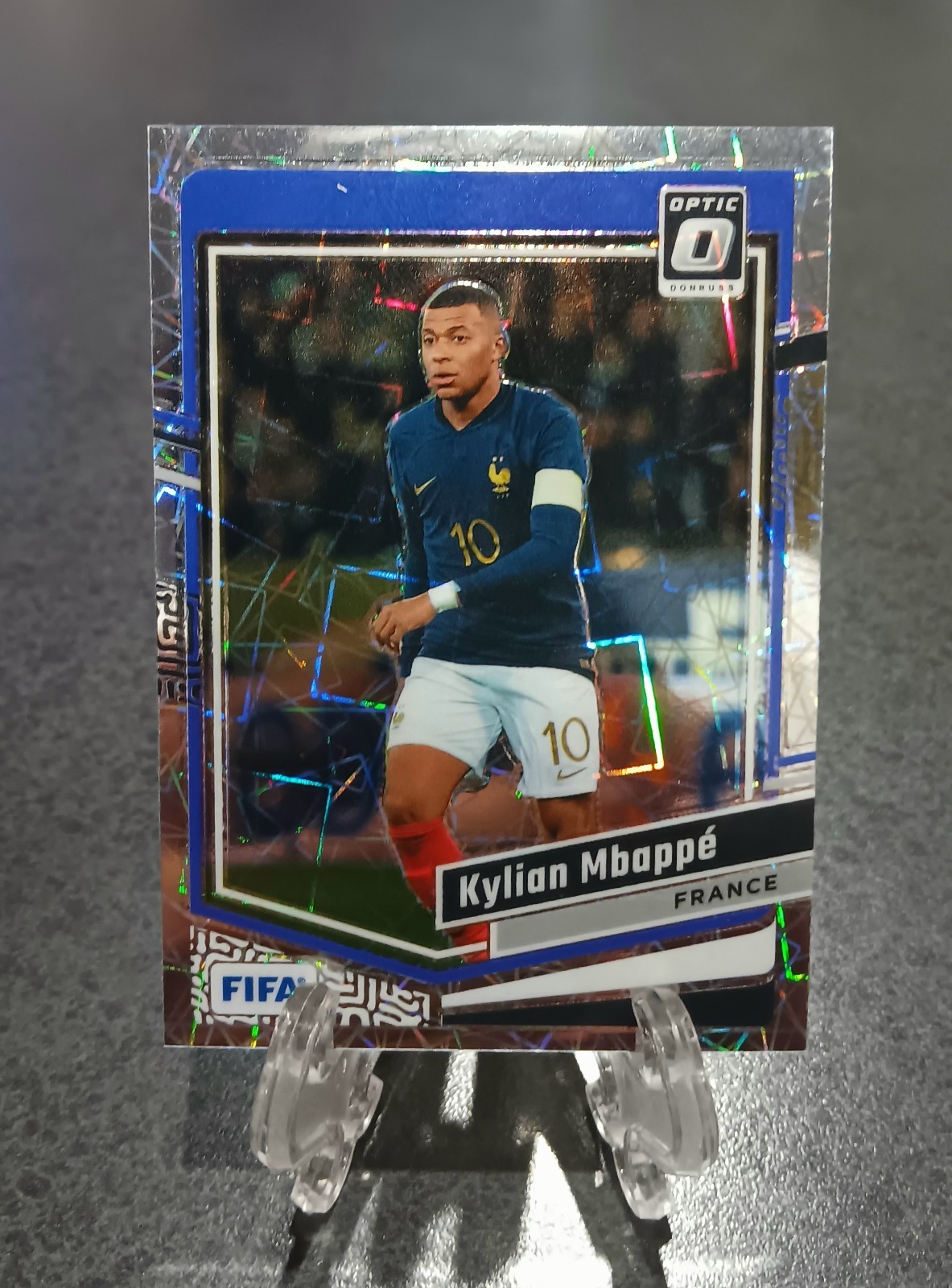 2023-24 Panini Donruss FIFA Optic Velocity Prizm Kylian Mbappe #17 FRANCE SOCCER