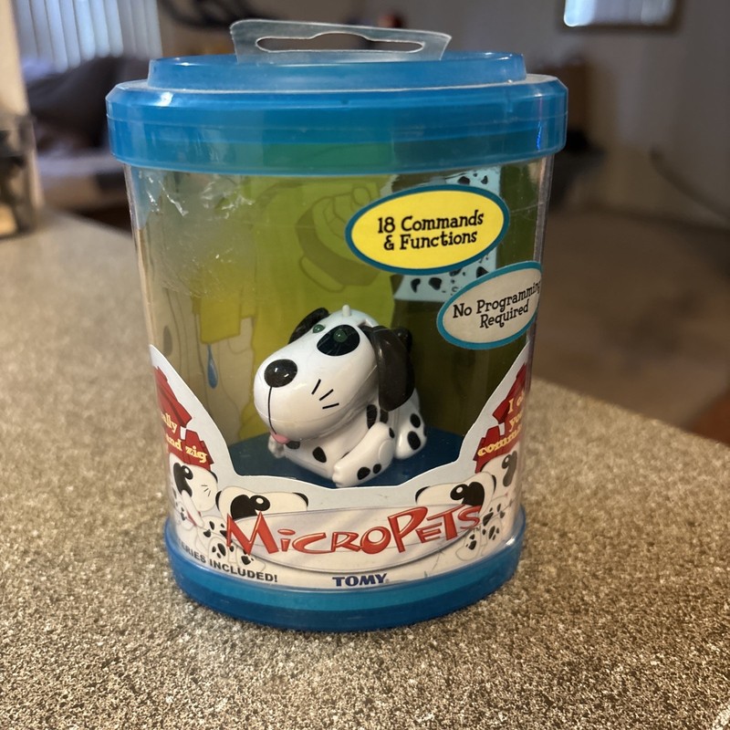 Rare New Dalmatian Dog Micropets 2002 Micro Pets Tomy Pet Responds To Voice