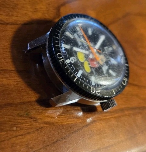 Orologio Bradley Disney Analogico Manuale Uomo Raro Pelle di Topolino Subacqueo Modello 015S - Foto 4 di 12