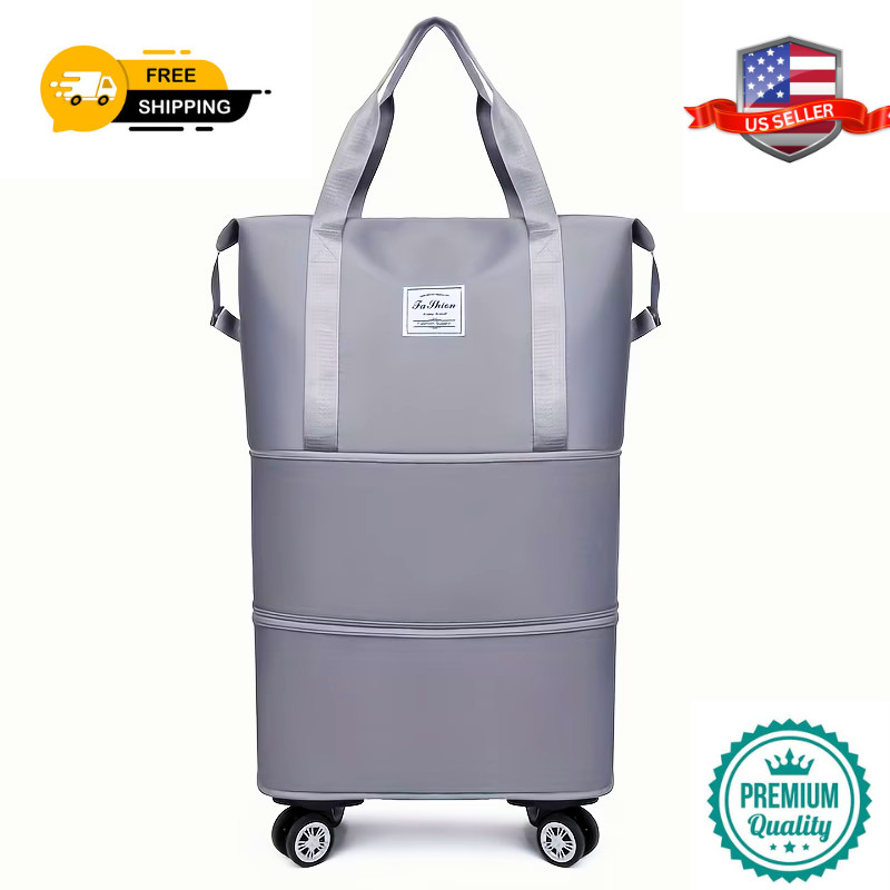 Expandable Foldable Travel Bag with Wheels Large Capacity Ca
