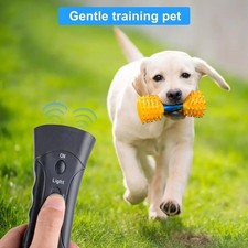 Ultrasonic Anti Dog Barking Device Pet Trainer LED Light Gentle Chaser Style USA