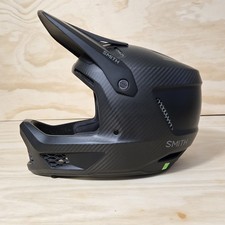 Smith Hardline Carbon MIPS Full Face MTB Helmet Matte Black Med w Bag Pads