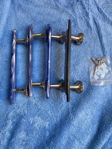 Pearlescent Purple Vintage 1960s Door Handles - Picture 3 of 4