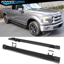 Fits 15-22 Ford F150 Super Cab 78 Steel Running Boards Side Step Nerf Bar Black