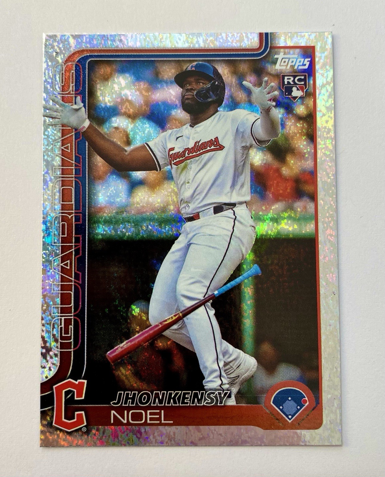 2025 Topps Series 1 Jhonkensy Noel Sand Glitter Foil Rookie Card Guardians RC 24