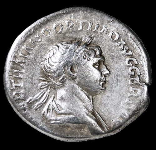TRAJAN/FELICITAS w/Cornucopia, Caduceus, SPQR. Roman Empire Silver Denarius Coin - Picture 9 of 10