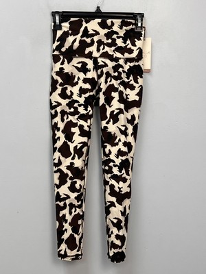 CALIA Women's High Rise Breathable 7/8 Brown Pony Print Leggings Sz XS w/ Pocket